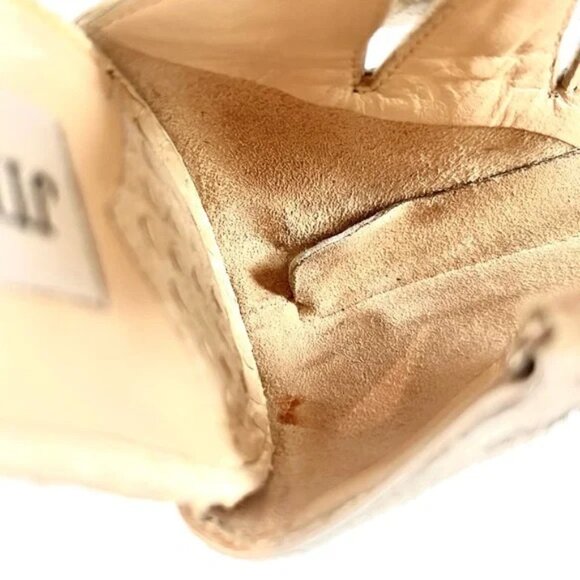 Jimmy Choo Opera Matt Python Pony White and Zebra Sandals - Picture 11 of 12